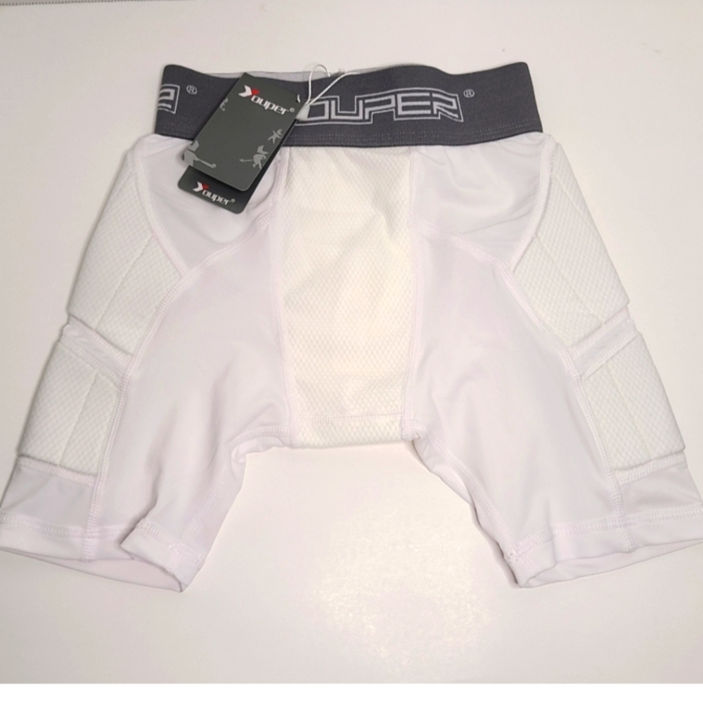 Boys Youper Padded Sports Underwear White XS